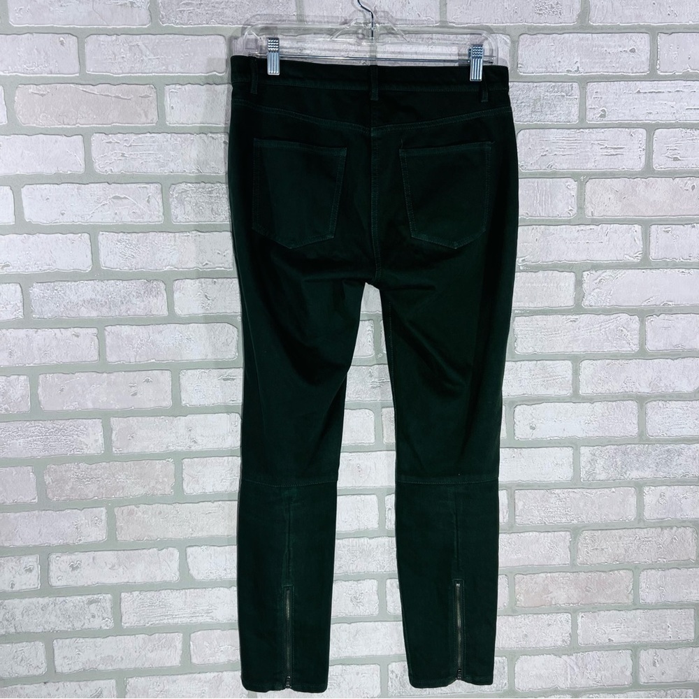 J. McLaughlin Baxter Zip Ankle Dark Green Skinny Jeans Size 6 - Picture 5 of 10